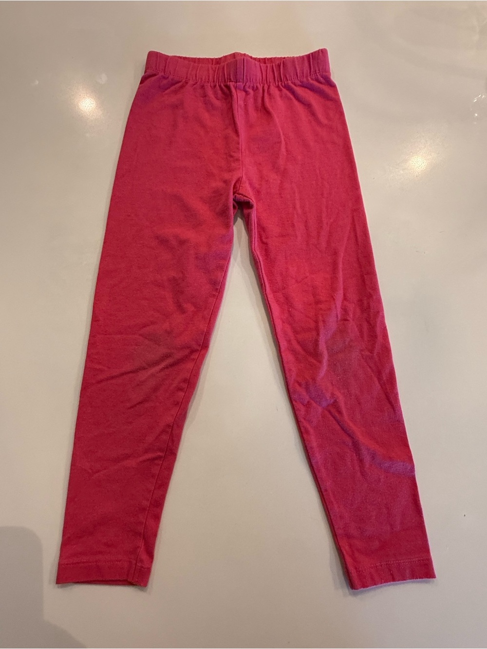 Girls' Pink Pull-On Stretch Leggings